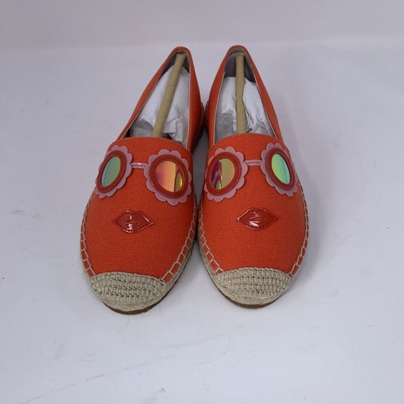 Kate Spade‎ Grenada Glasses Espadrille Flats Women's 5.5 Tamarillo Slip On S0567 - Picture 2 of 10